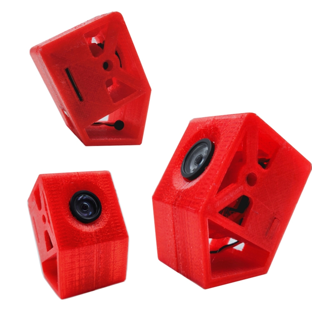 3D-printed TPU 30 Degree Tilt Racer Camera Case Fixed Base Mount For Caddx Turtle V2 Camera FPV RC Racing Drone