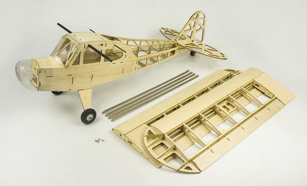 Pipe J3 Cub 1.2M 1200mm Wingspan Balsa Wood Laser Cut RC Airplane