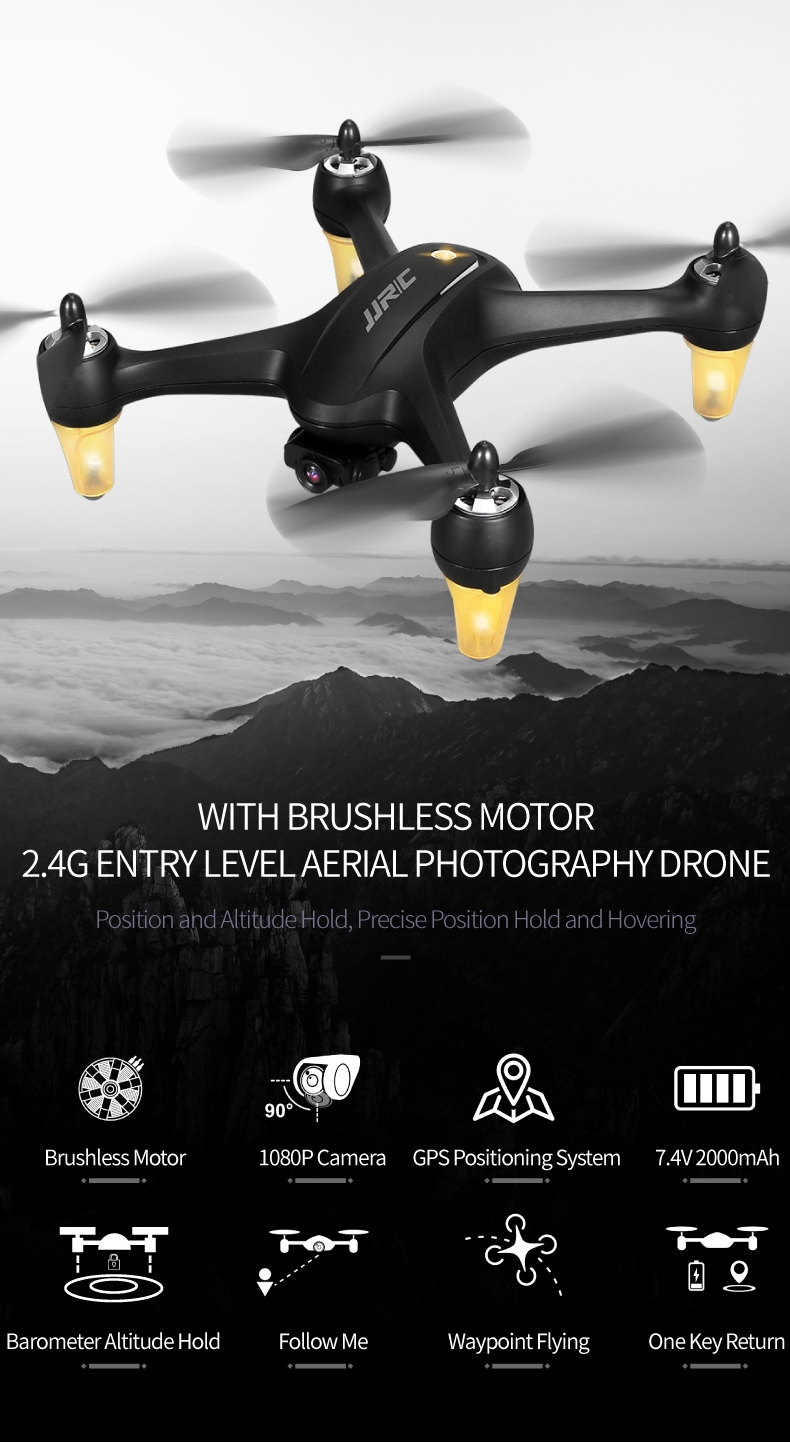 JJRC X3P GPS 5G WiFi FPV with 1080P HD Camera Altitude Hold Mode Brushless RC Drone Quadcopter RTF