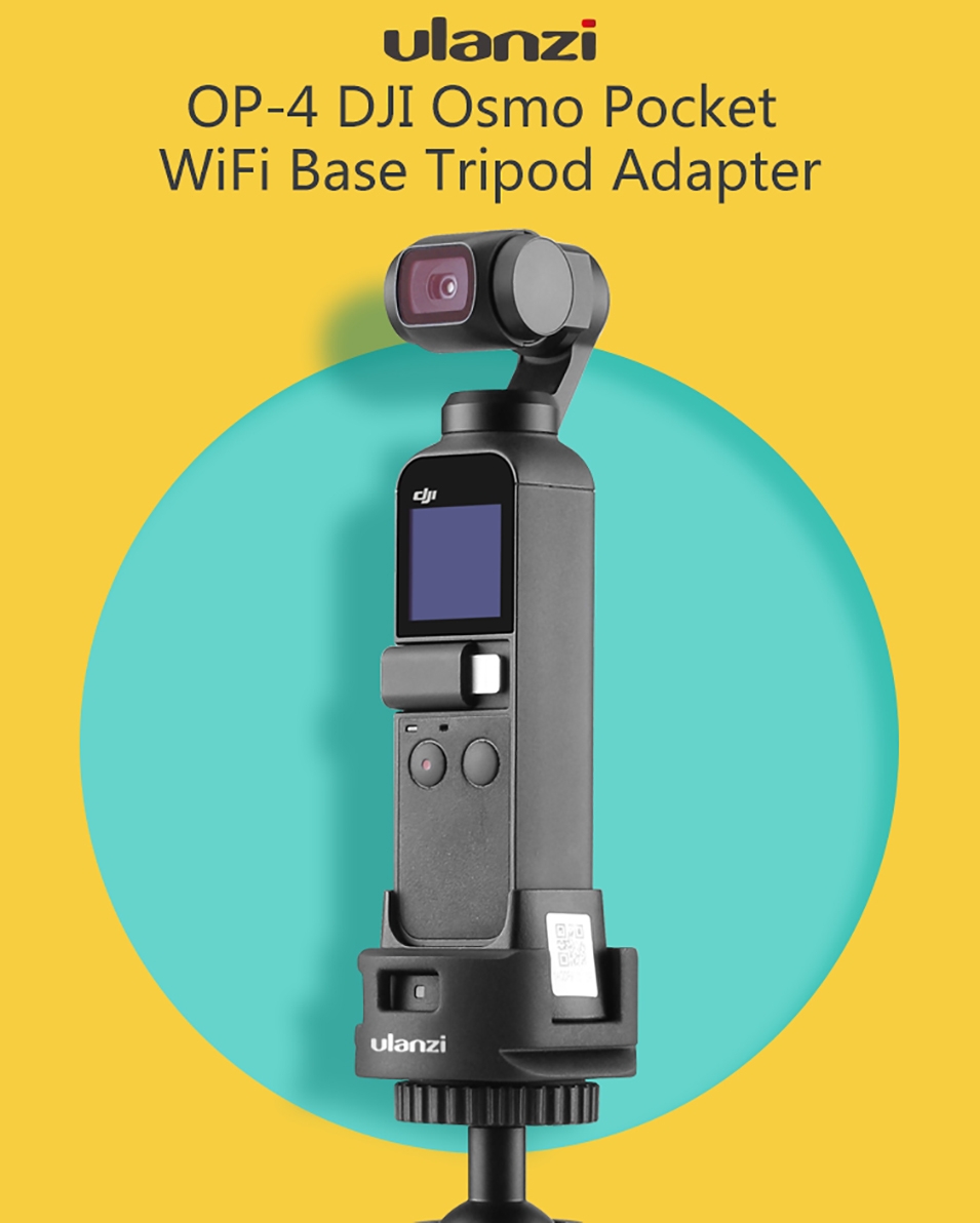 ULANZI OP-4 Wifi Type-C Charging Base Tripod Adapter with Quick Release Mount 1/4'' for DJI OSMO POCKET