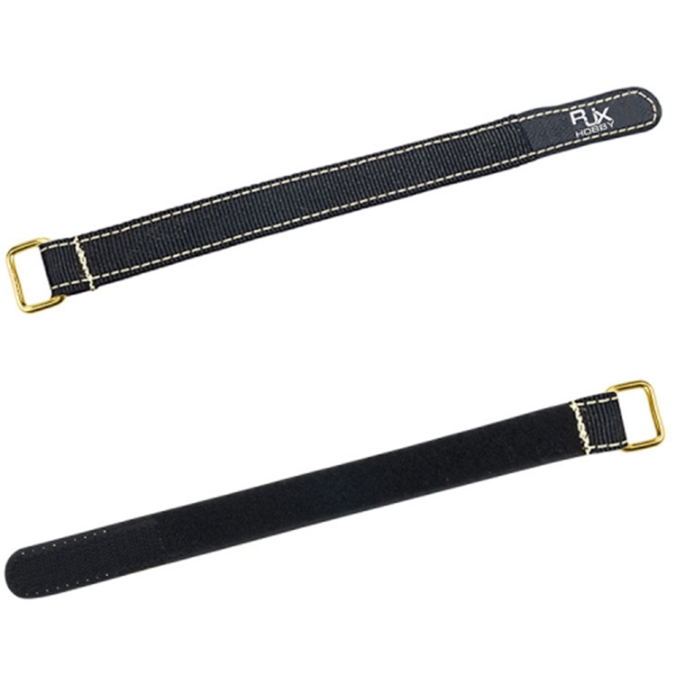 2Pcs RJXHOBBY 100-400mm Metal Buckle Non-Slip Battery Strap for Lipo Battery