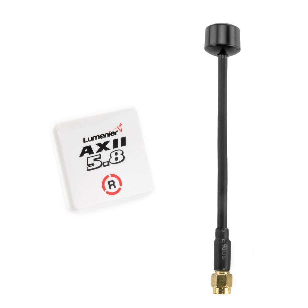 2 PCS Set Lumenier AXII Patch & Long Range Antenna Combo 5.8GHz 1.6dBi 8.4dBi FPV Antenna Combo RHCP SMA For FPV RC Drone