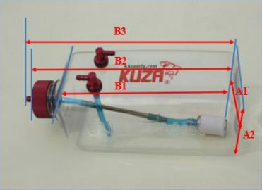 KUZA New V2 Transparent Gasoline Fuel Tank 360ml 500ml 700ml 1000ml for RC Model