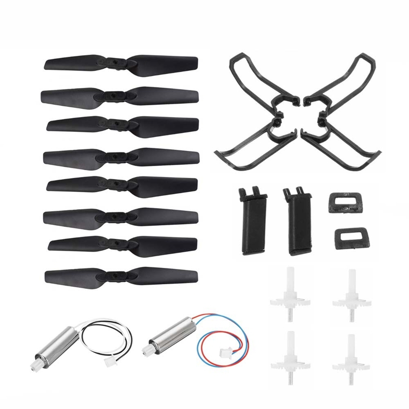 Eachine E58 RC Drone Quadcopter Spare Parts Crash Pack Kits Propeller Blade Set With Clip Motor Gear Props Guard