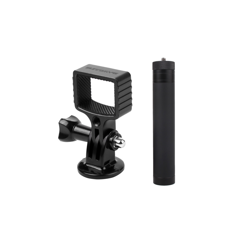 Sunnylife OSMO Pocket Adatper Mount Gimbal Expansion Bracket with 14.8cm-66cm 6 Sections Extension Rod Stick For DJI Selfie Tripod Bycle Car Sucker Clamp Accessories