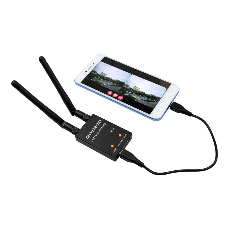 5.8Ghz 150CH True Diversity UVC OTG Smartphone FPV Receiver for Android Tablet PC Monitor VR Headset FPV System RC Drone