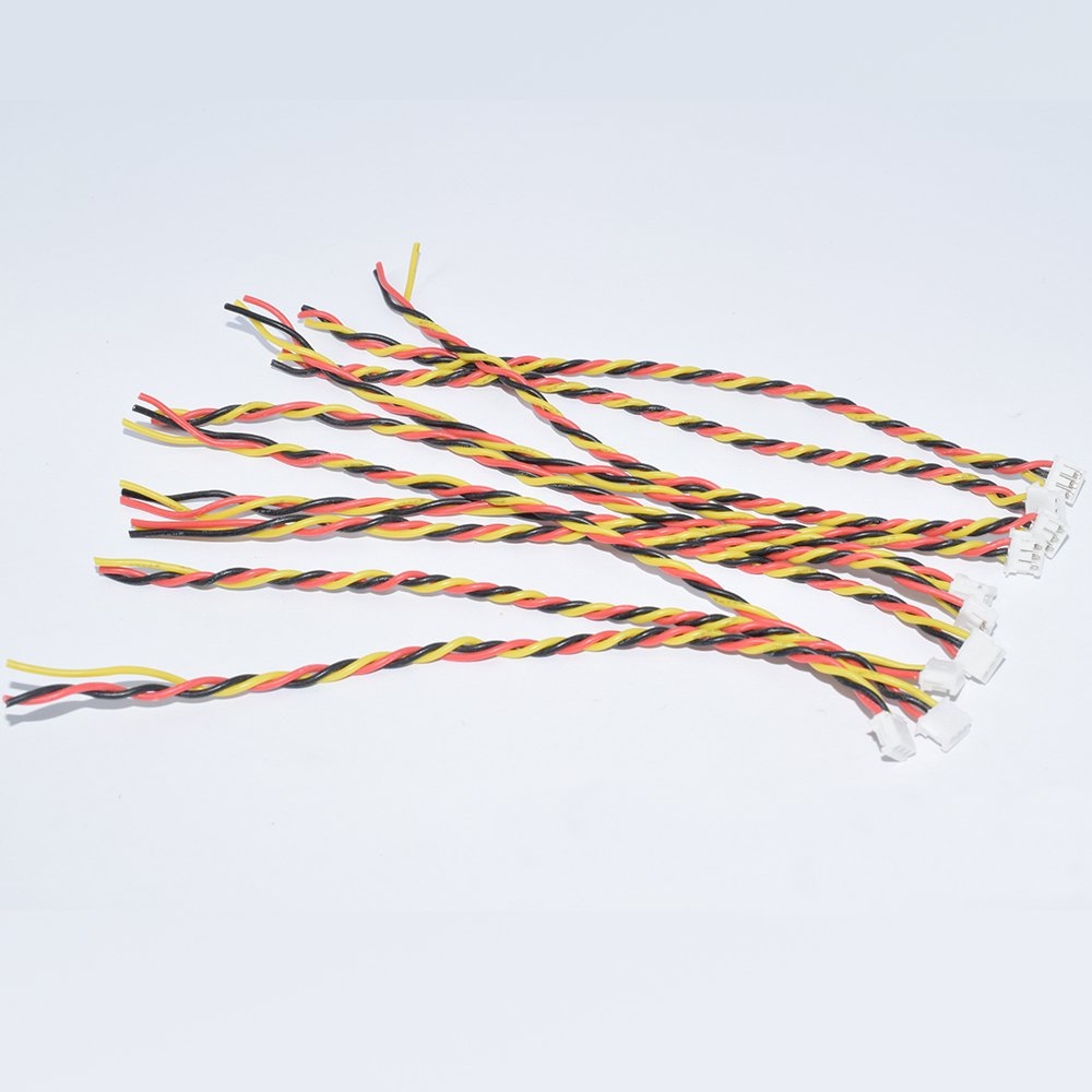 10PCS JST-SH1.5mm 3Pin Plug Cable Wire 10cm For FPV Racing Drone Camera