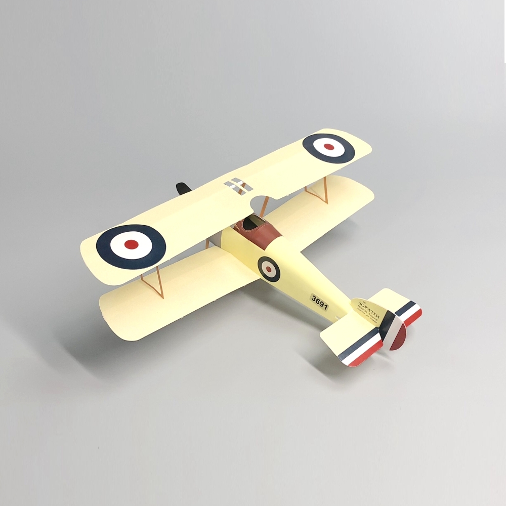 MinimumRC New Generation 380mm Sopwith Camel Scale Biplane RC Airplane Kit