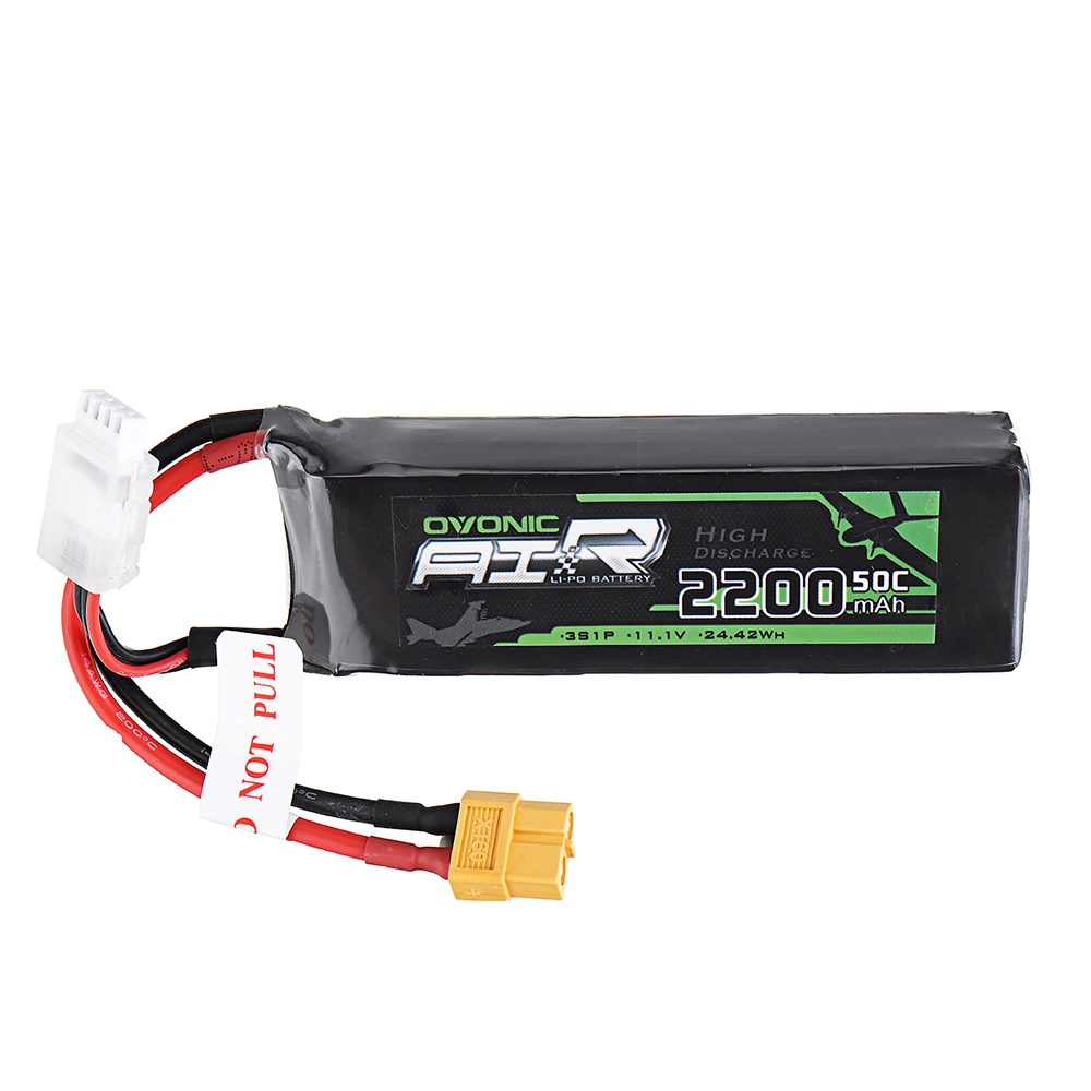 Ovonic 11.1V 2200mAh 50C 3S Lipo Battery XT60 Plug for FPV RC Drone