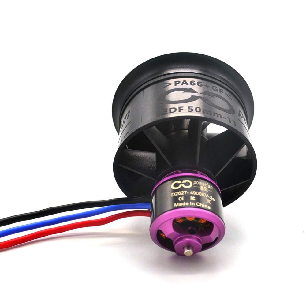 HTIRC 50mm 11 Blades Ducted Fan EDF Unit With 3S D2627 4900KV Brushless Motor For RC Airplane