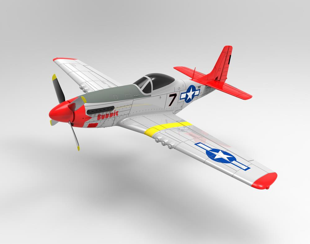 Volantex RC 768-1 Mustang P51D 750mm Wingspan EPO Warbird RC Airplane PNP