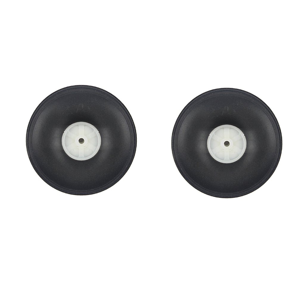 2 Pieces 70mm Diameter PU Simulation Wheel Wheels For RC Airplane