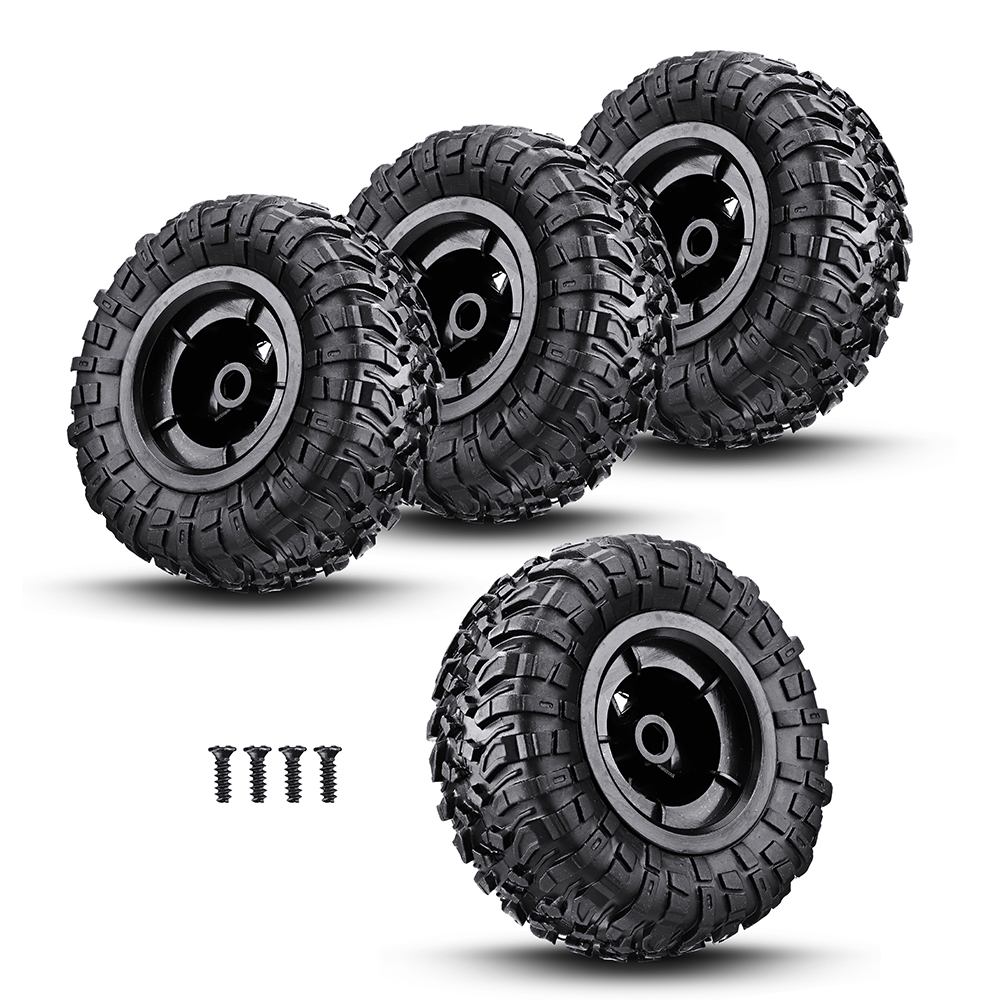 RC Car Tires - 4PCS 1/12 Scale Rubber Tires For Wltoys 12428 12423 - Replacement RC Vehicle Parts