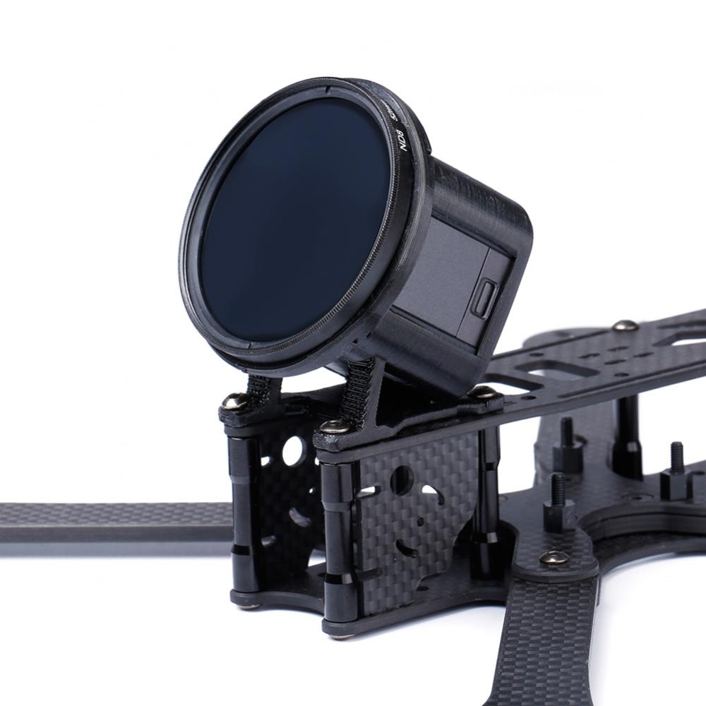 iFlight 3D Printed TPU Camera Mount 30 Degree for GoPro Session w/ ND 52mm Lens Filter for RC Drone