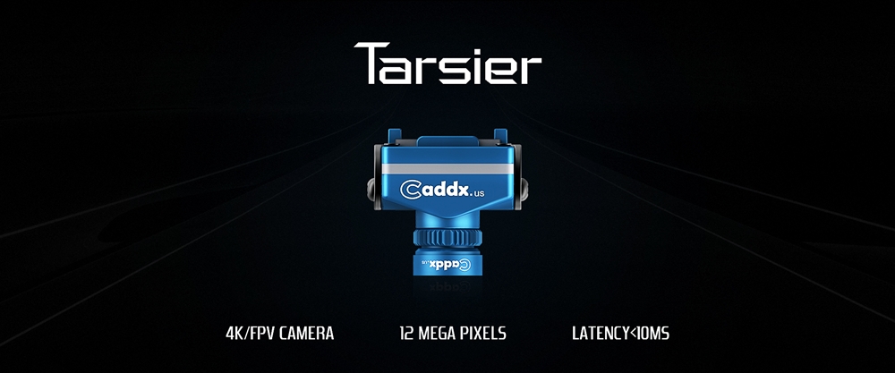 Caddx Tarsier 4K 30fps 1200TVL Dual Lens Super WDR WiFi Mini FPV Camera HD Recording DVR Dual Audio OSD for RC Racing Drone