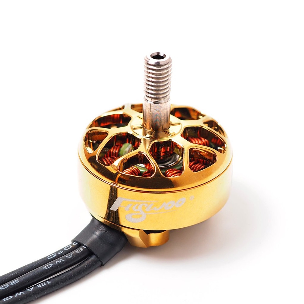 FLYWOO NIN N2207 2207 1750KV / 2450KV / 2750KV 2-6S Titanium Brushless Motor Gold for RC Drone