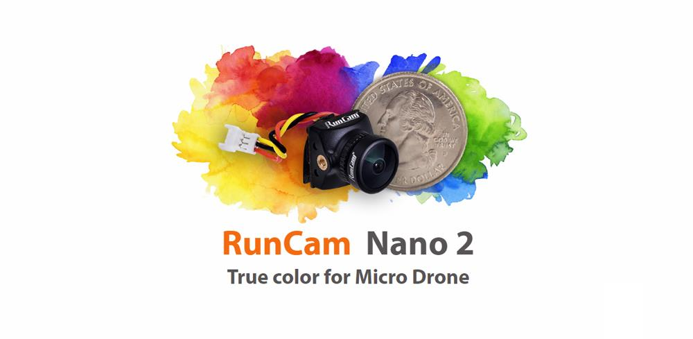 RunCam Nano 2 1/3" 700TVL 1.8mm/2.1mm FOV 155/170 Degree CMOS FPV Camera for FPV RC Drone