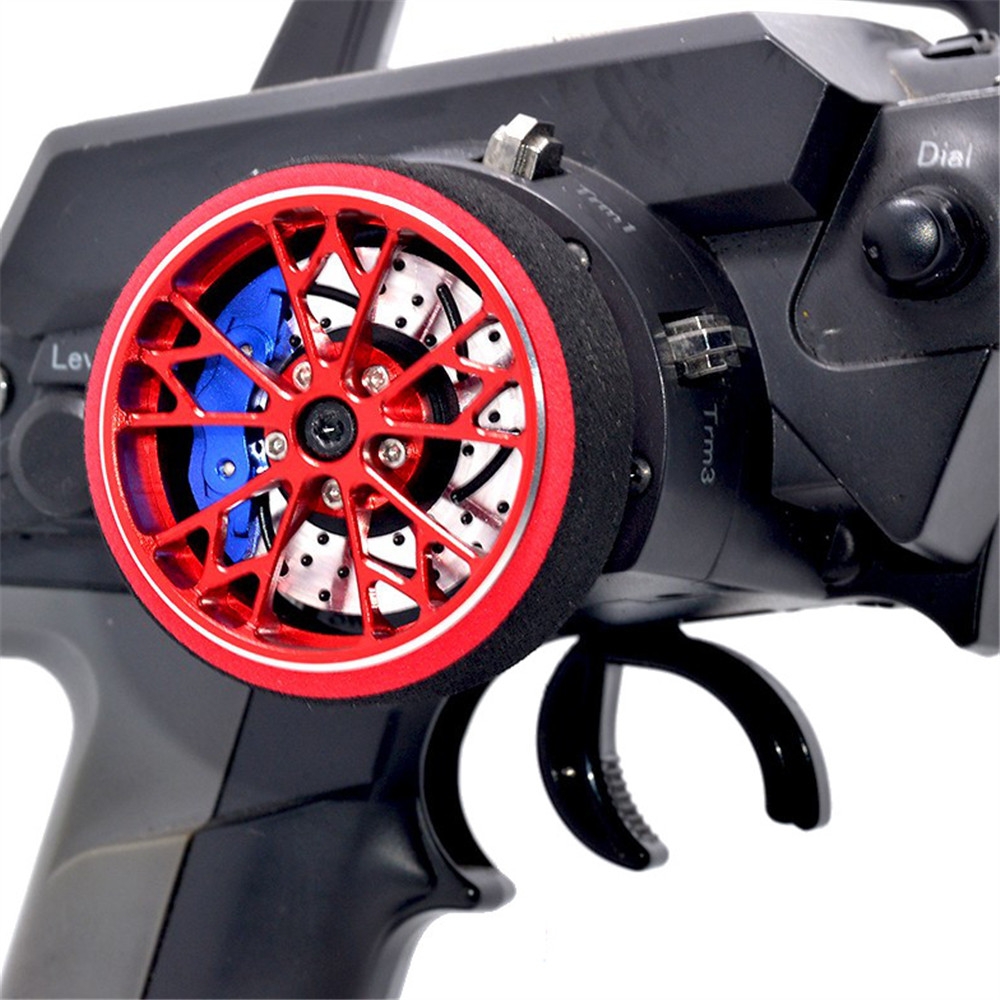 Black Color 6061 Aluminum Alloy Remote Control Handwheel for SANWA MT4/MT4S/MT44/M11X/M11/MX-V