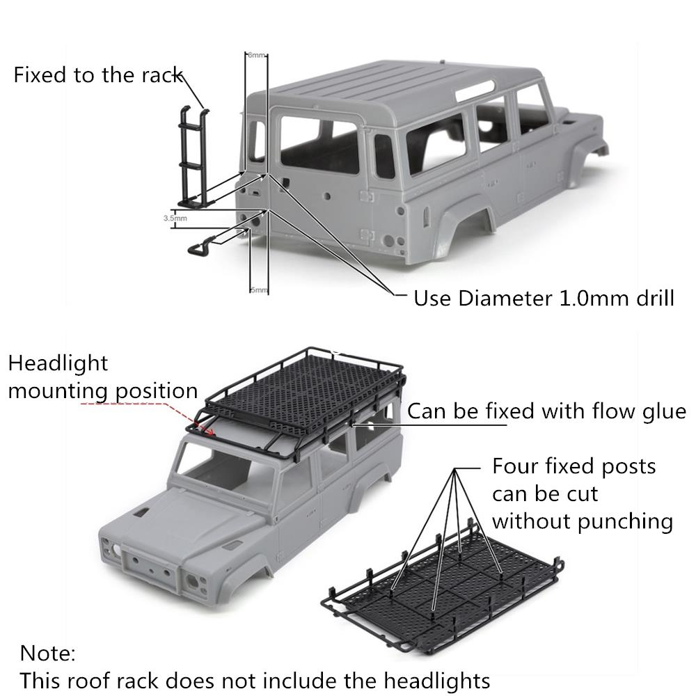 Orlandoo-Hunter OH32A03 1/32 KIT Rc Car Parts Roof Rack OHPC32207 OHPC32208