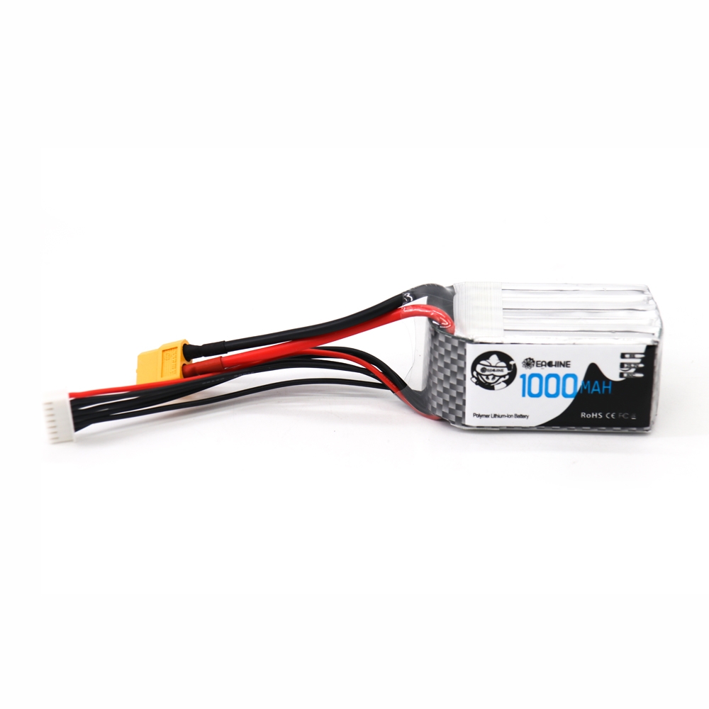 Eachine 1000mAh 6S 22.8V 80C HV Lipo Battery for X220HV FPV Racing Drone XT60 Plug 62x33x38mm 170.8g