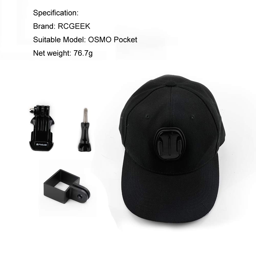 RCGEEK Sports Camera Hat Bracket Baseball Cap for DJI OSMO Pocket Handheld Gimbal