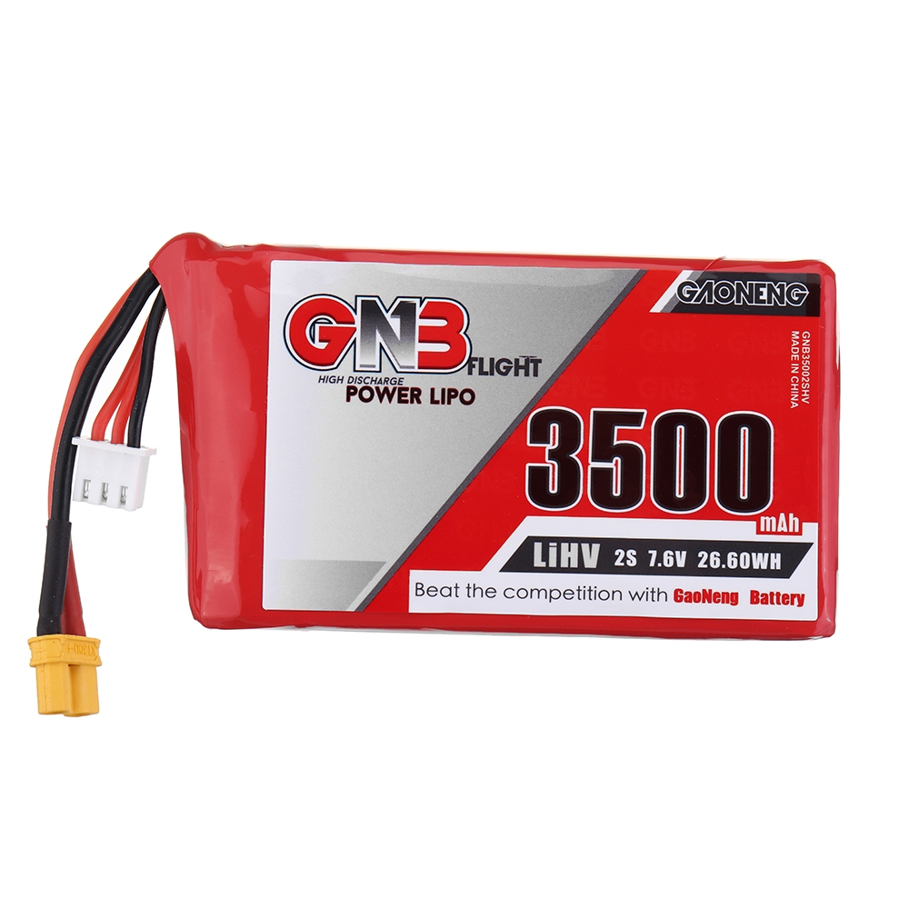 Gaoneng GNB 7.6V 3500mAh 2S HV Lipo Battery XT30 Plug for Frysky Taranis QX7 Transmitter TX Remote Control