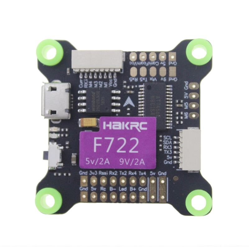 HAKRC F722 Flight Controller OSD BEC 5V/2A 9V/2A 3-9S MPU6000 for RC Drone FPV Racing