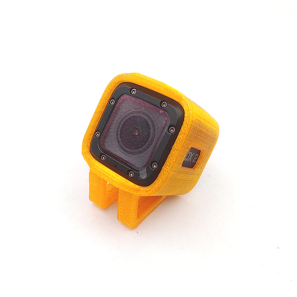 URUAV TPU 35 Degree Camera Protective Case Mount Orange for Foxeer Box 2 FPV Camera