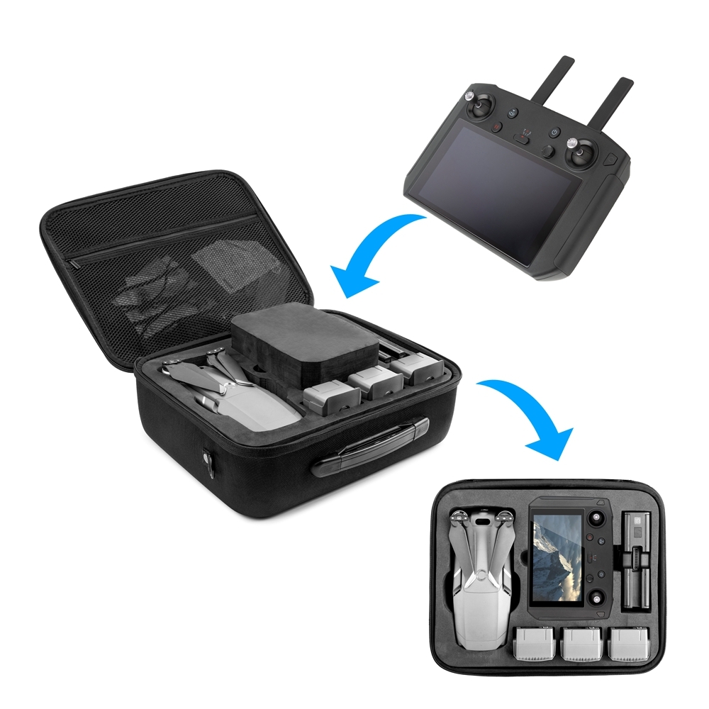 Hard Shell Waterproof EVA Storage Shoulder Bag Carrying Case Box Universal for DJI Mavic 2 PRO with Smart Controller