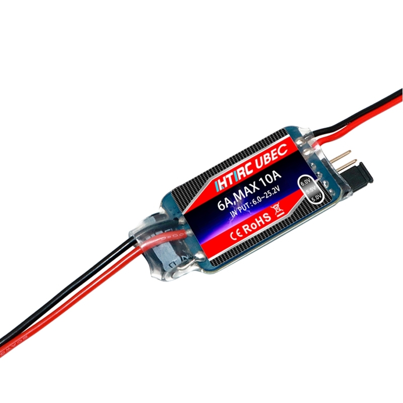 Htirc SBEC UBEC 6A Brushless ESC 2S 3S 4S 5S 6S for RC Racing Drone Airplane Aircraft
