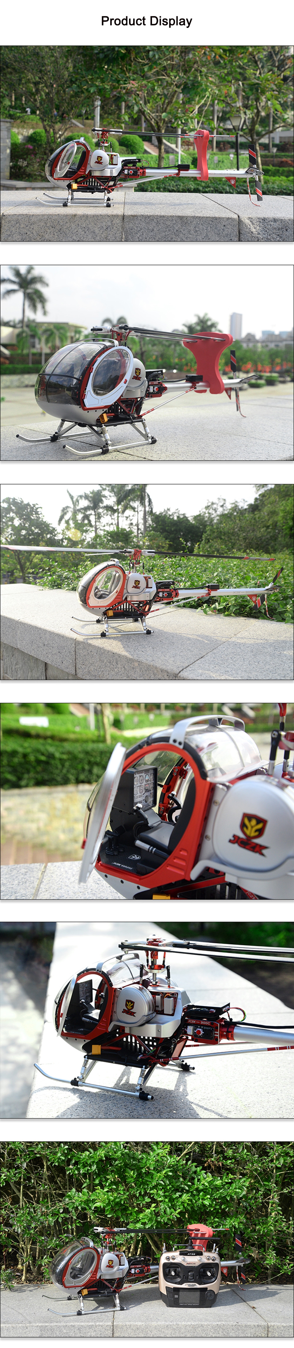 JCZK 300C 470L DFC 6CH 3D Super Simulation Smart RC Helicopter RTF With GPS One-key Return Hover