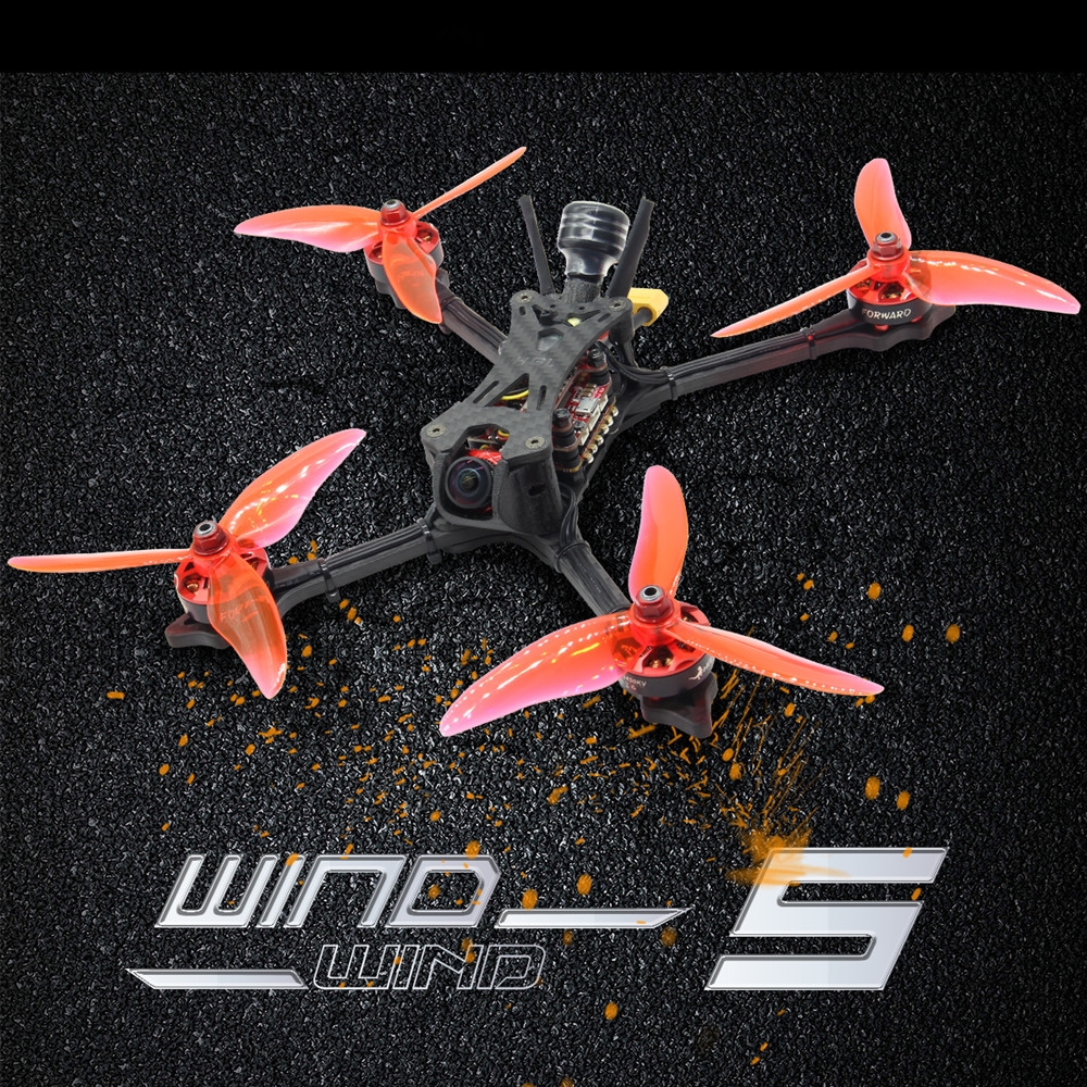 HGLRC Wind5 233mm F7 OSD FD2306 2450KV 4S 5 Inch FPV Racing Drone PNP BNF w/ Caddx Ratel Camera