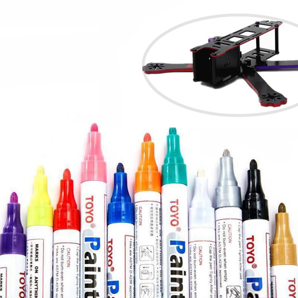 TOYO RC 8ml Marker Painting Pen Red Purple Blue Gold for Frame Kit FPV Racing Drone DIY Design
