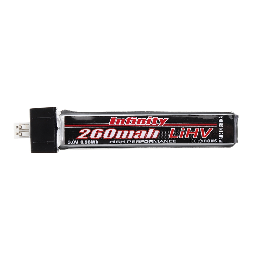 AHTECH Infinity 3.8V 260mAh 60C 1S HV 4.35V Lipo Battery PH2.0 Plug for Eachine US65 UK65 URUAV UR65 Mobula7