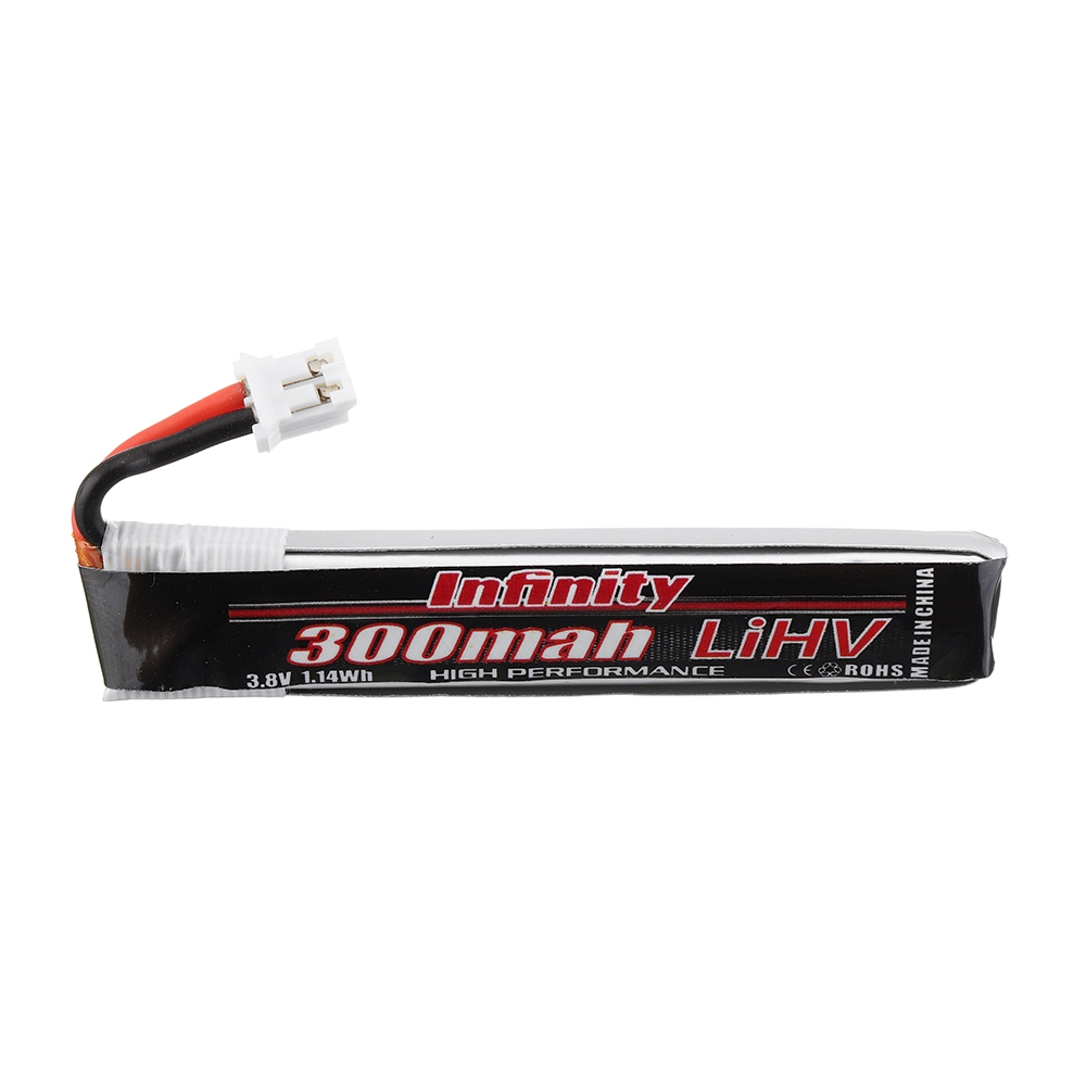 AHTECH Infinity 3.8V 300mAh 60C 1S HV 4.35V Lipo Battery PH2.0 Plug for Eachine TRASHCAN Snapper6 7 Mobula7