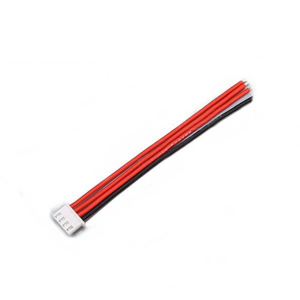 10 Pieces 2.54XH 22AWG 13CM 3S 4Pin Balance Cable Silicone Wire for Lipo Batteries