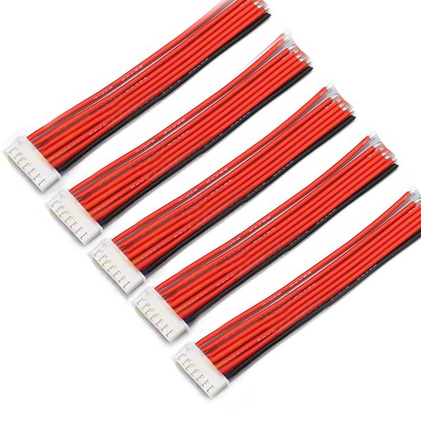 5PCS 6S 7Pin 2.54XH 30cm Lipo Battery Charger Silicone Wire Balance Extension Cable