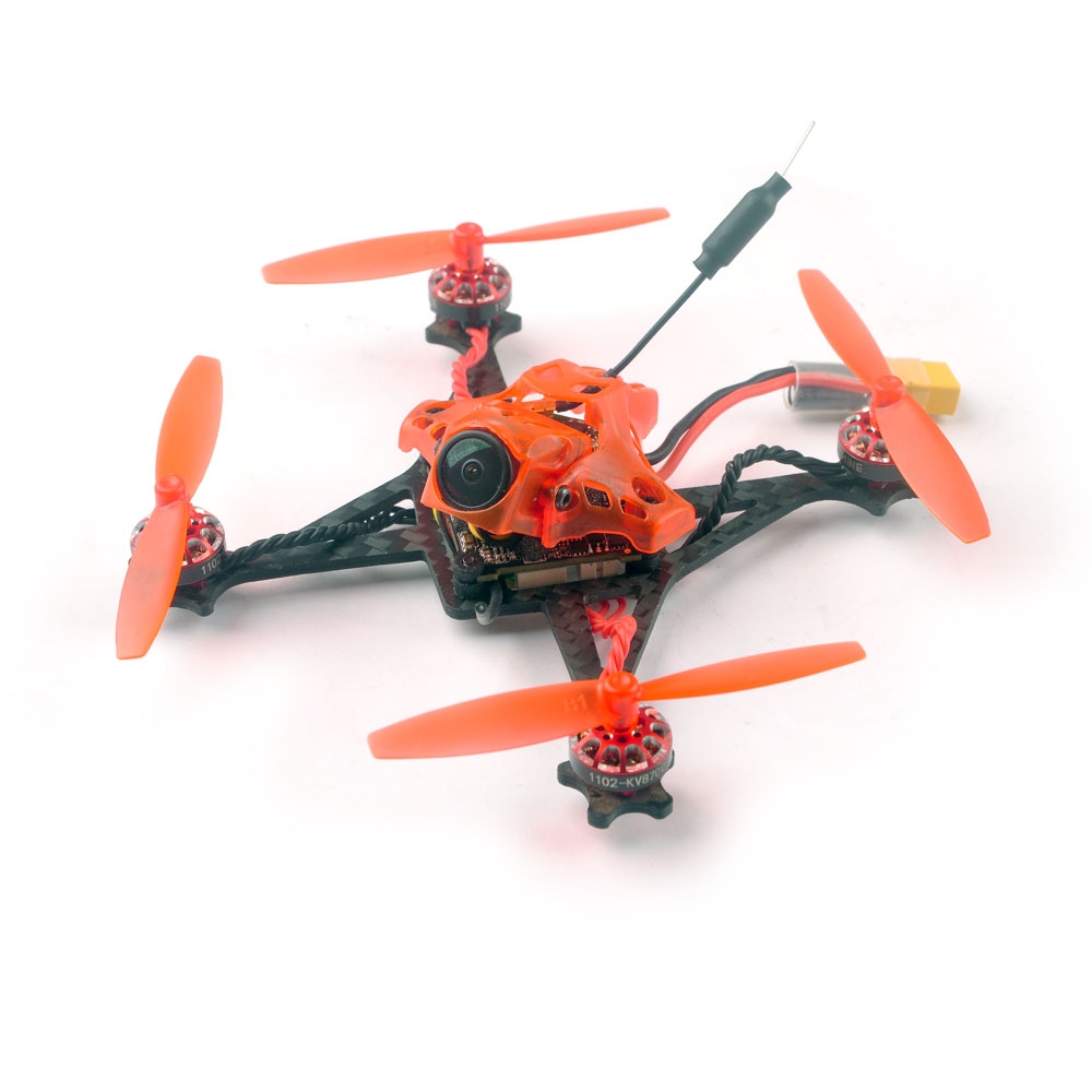 Summer Prime Sale Eachine RedDevil 105mm 2-3S FPV Racing Drone Whoop BNF Crazybee F4 PRO Caddx EOS2 5.8G 25~200mW Nano VTX Compatible Frsky Receiver
