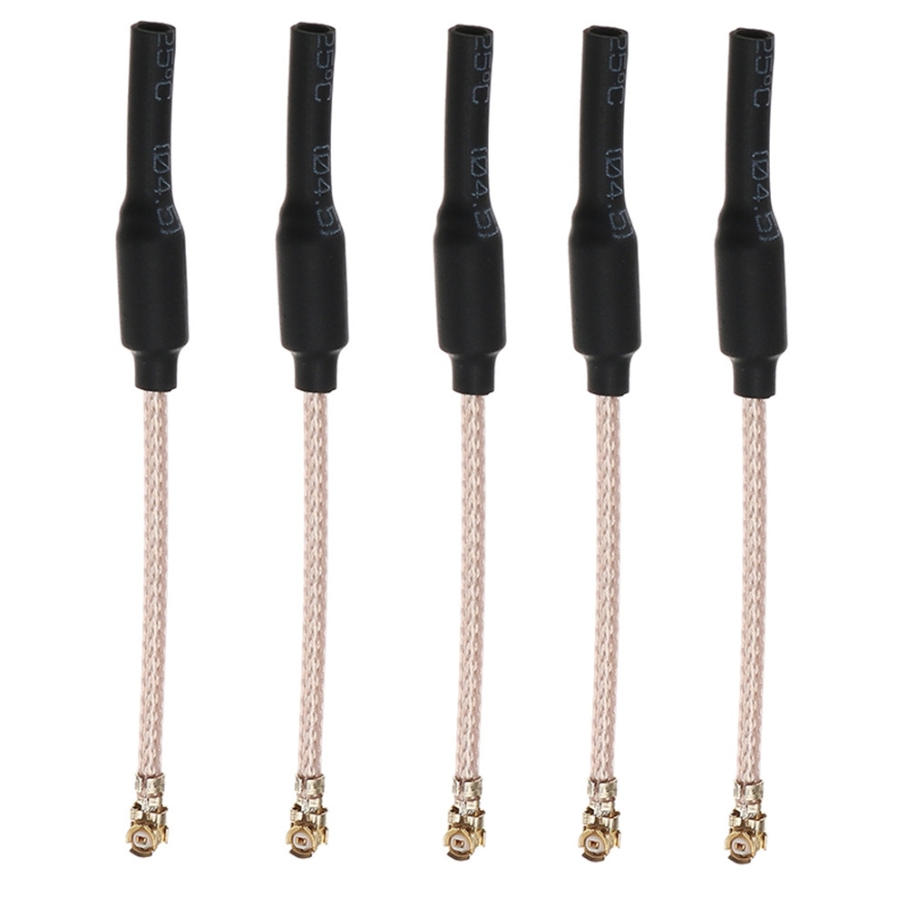 5pcs HGLRC 6.5cm 65mm 5.8G 2dBi U.FL IPEX IPX Omni Directional Linear Brass FPV Antenna RG178 For RC Drone