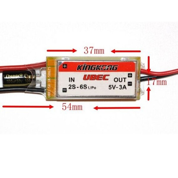 Kingkong 5V 3A UBEC Support 2-6S For FPV Multicopter