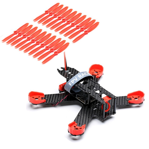 Kingkong 210 Carbon Fiber 5V 12V BEC PDB Motor Cover Protection Frame w/ 10 Pairs 5040 Propeller