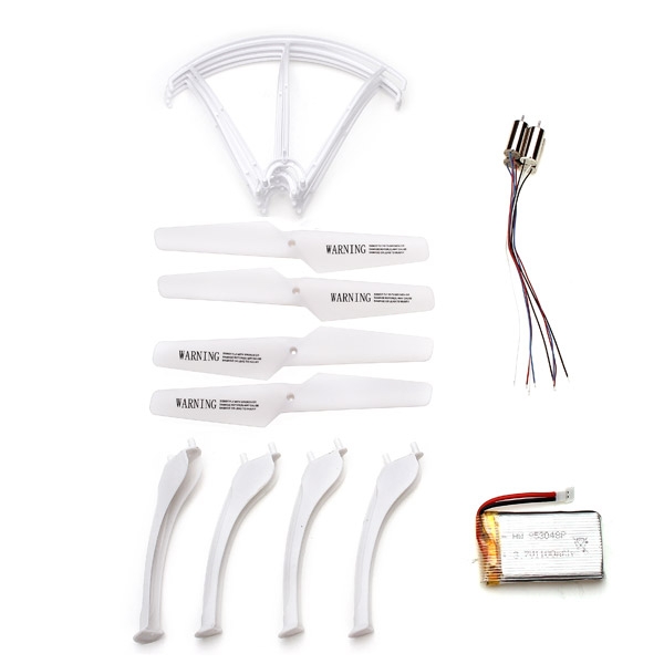 Syma X5SC X5SW RC Quadcopter Spare Parts Set 1100mah Battery+Propeller+Protector+Landing Skid+Motor