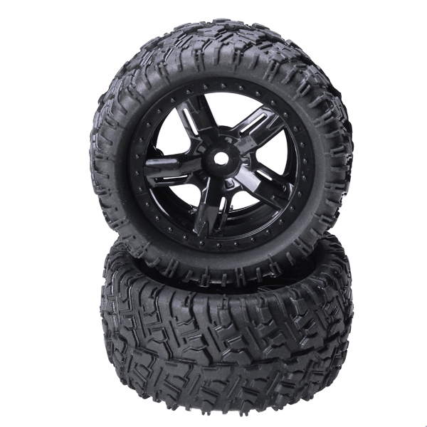 REMO 1/16 P6973 Rubber Tires Assembly For Desert Buggy Truck