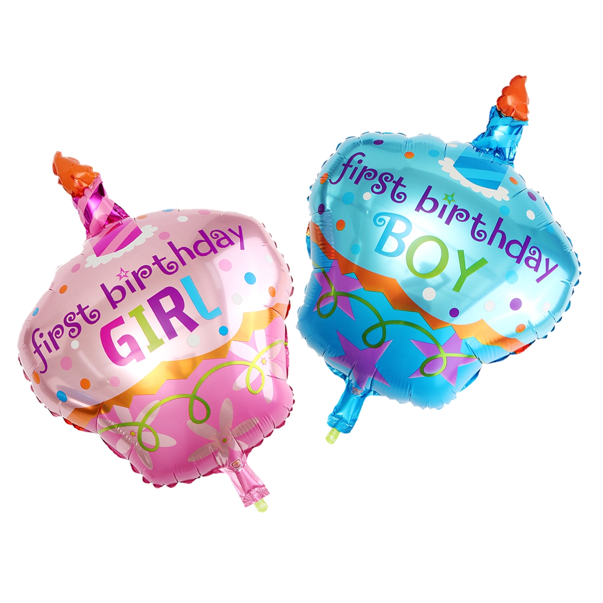 Boy/Girl Aluminum Foil Balloon Helium Balloons For First Birthday Party Decor
