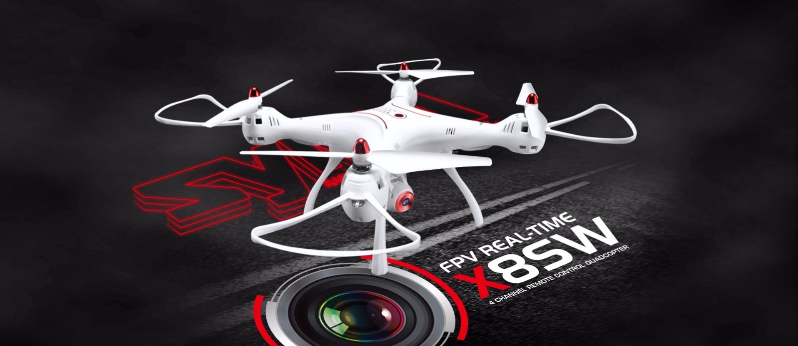 Syma X8SW WIFI FPV With 720P HD Camera 2.4G 4CH 6Axis Altitude Hold RC Quadcopter RTF
