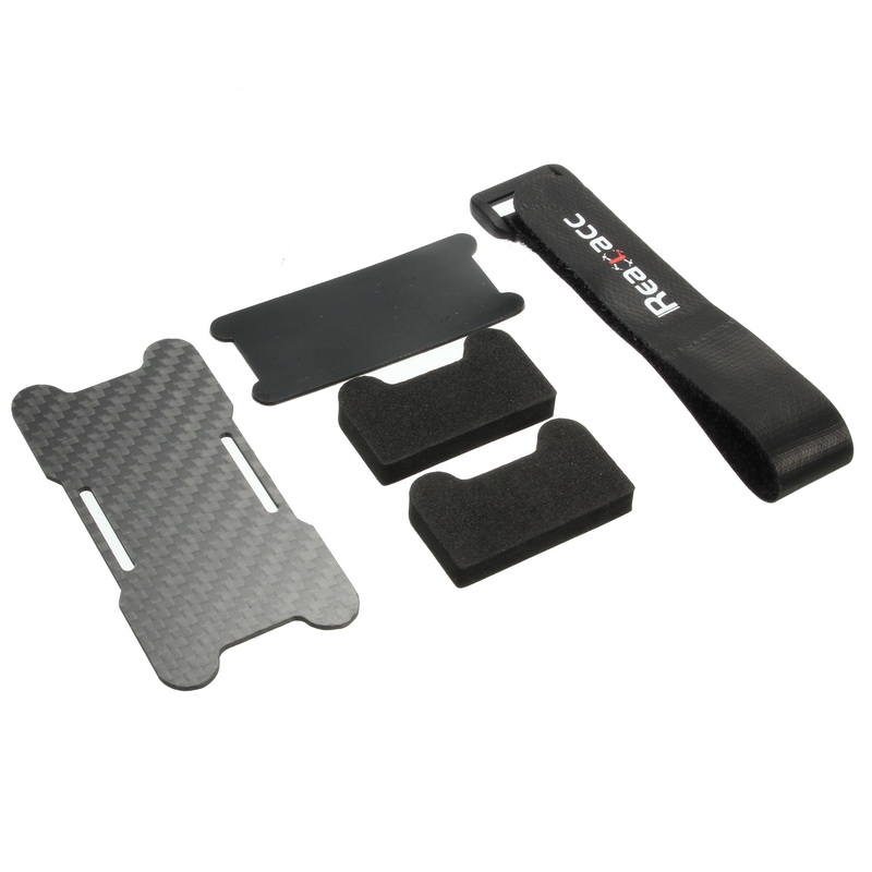 Realacc Carbon Fiber Battery Protection Board with Tie Down Strap for X Frame kit