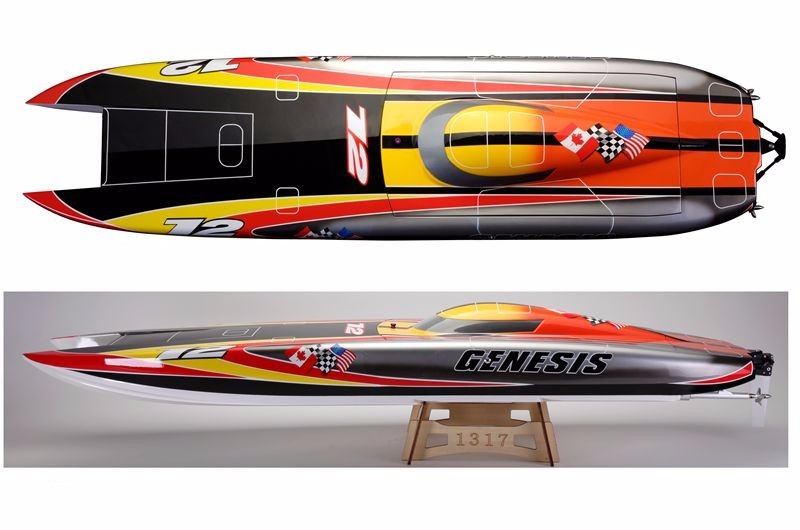 TFL 56''  1420mm Genesis 1132 RC Boat With Twin 5684 Motor 300A ESC