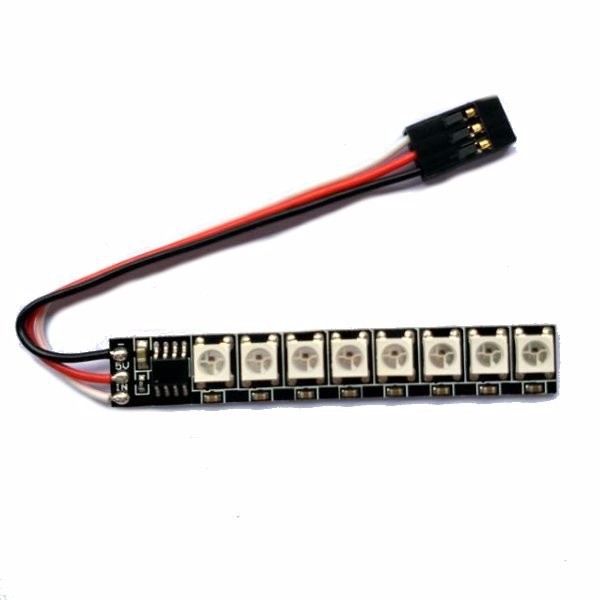 5V Colorful Highlight Night LED Strip Switch Ten Mode Remote Control with Receiver for Racing Drone 