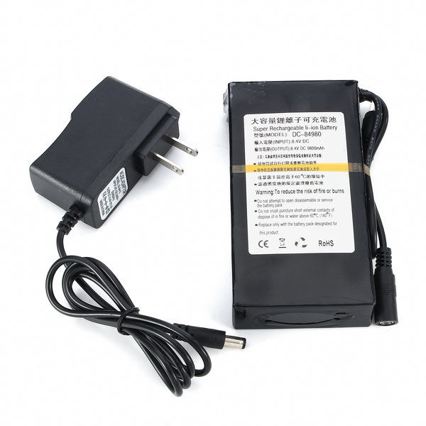 FPV Power Management DC 8.4V 9800mAh Super Rechargeable Portable Lithium-ion Battery Pack