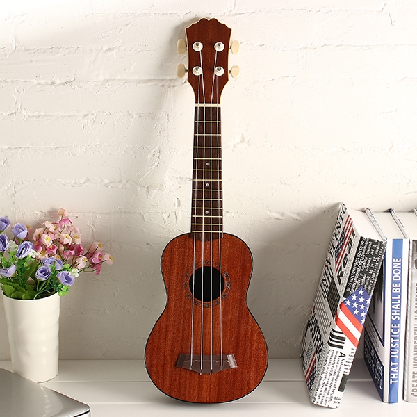 21 Inch Sapele Top ABS Back Ukulele for Beginner Basic Player